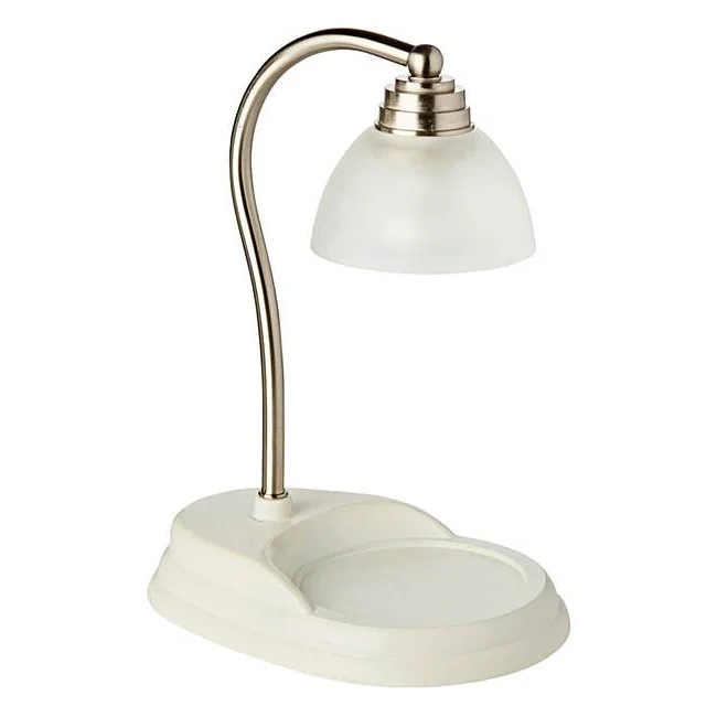 White Nickel Aurora Lamp - Home & Garden > Decor > Candles