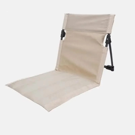 White Outdoor Folding Lawn Chair with Backrest