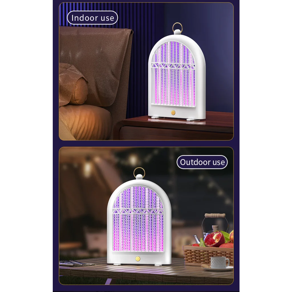 White (Plug-in) USB Mosquito Killer Lamp - Electric Bug