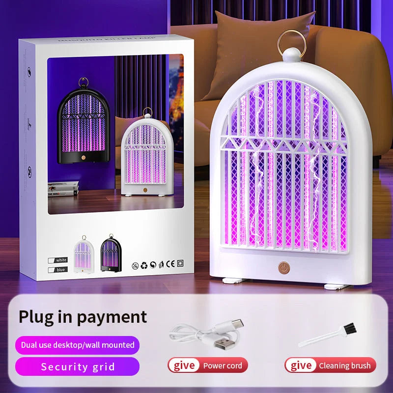 White (Plug-in) USB Mosquito Killer Lamp - Electric Bug