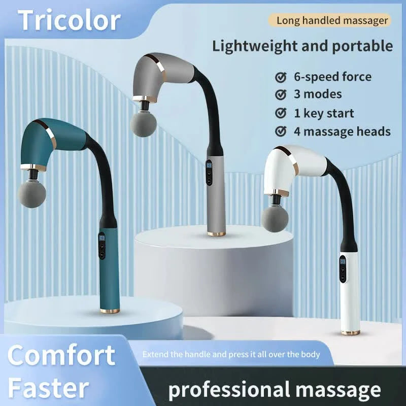 White Portable Elbow Massage Gun - 2000 mAh Muscle