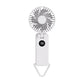 White Portable Handheld Fan with 2000mAh Battery - 3-in-1