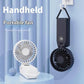 White Portable Handheld Fan with 2000mAh Battery - 3-in-1