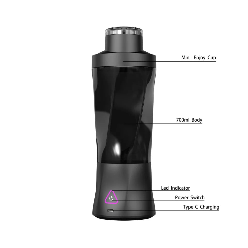 White Portable High-Capacity Juicer Cup - Powerful Blender