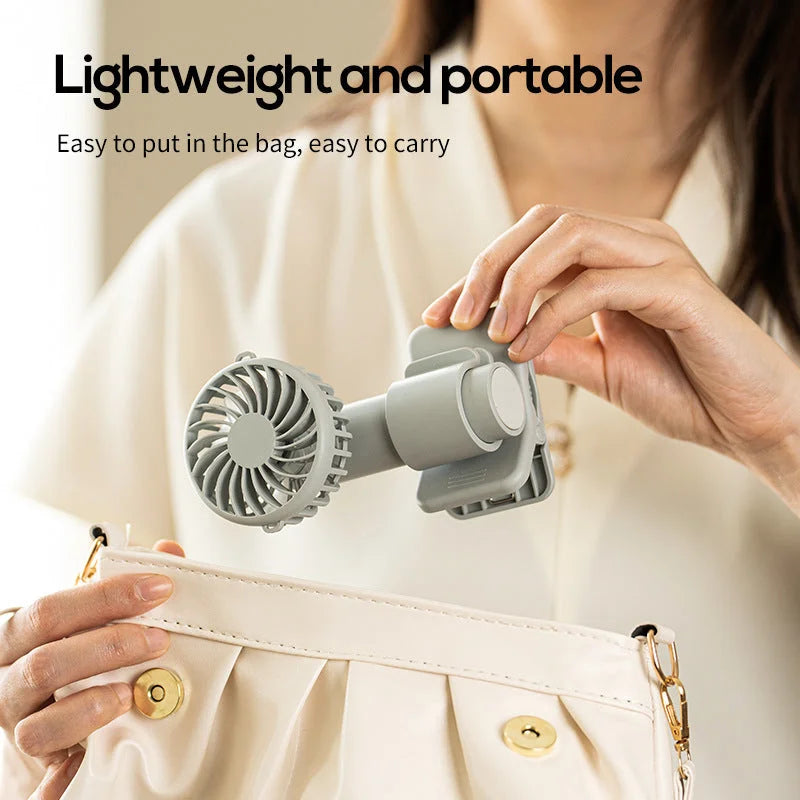 White Portable Multifunctional Clip Fan DQ261 - 1000mAh