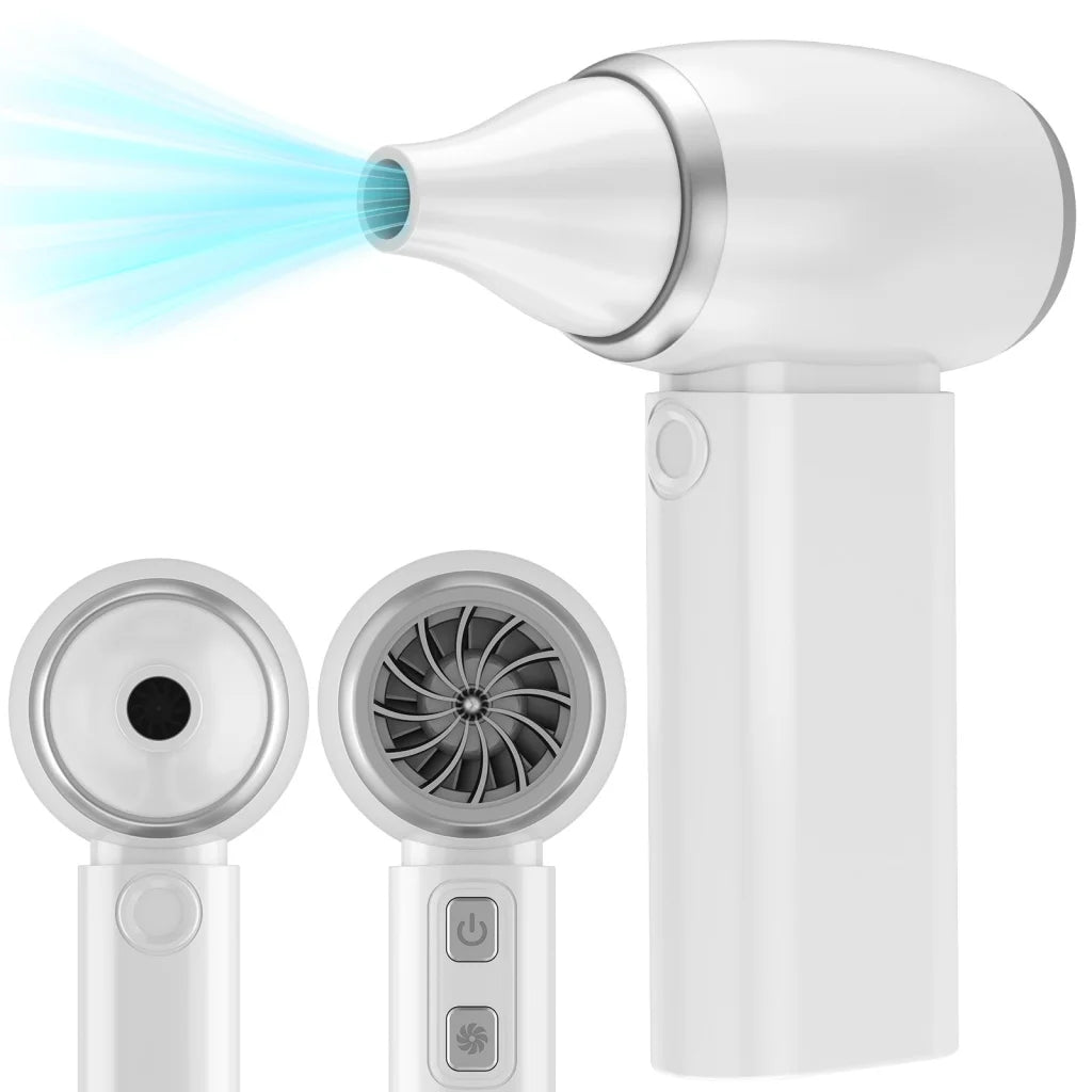 White Portable Turbo Handheld Blower Fan - 130000RPM