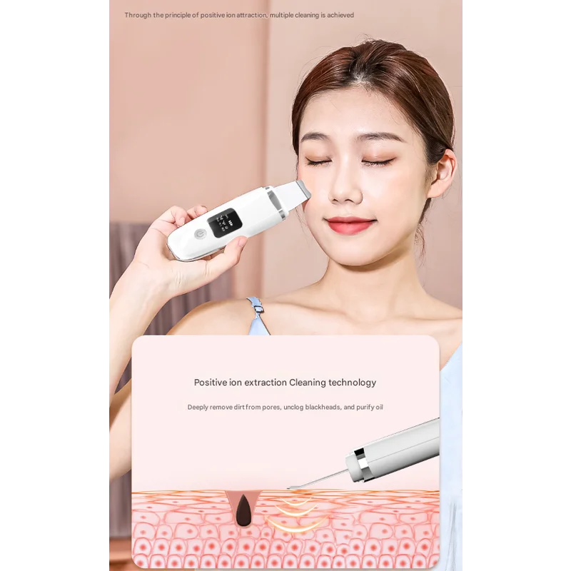 White Professional 4-in-1 Ultrasonic Skin Scrubber - Deep