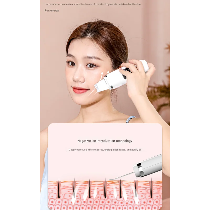 White Professional 4-in-1 Ultrasonic Skin Scrubber - Deep