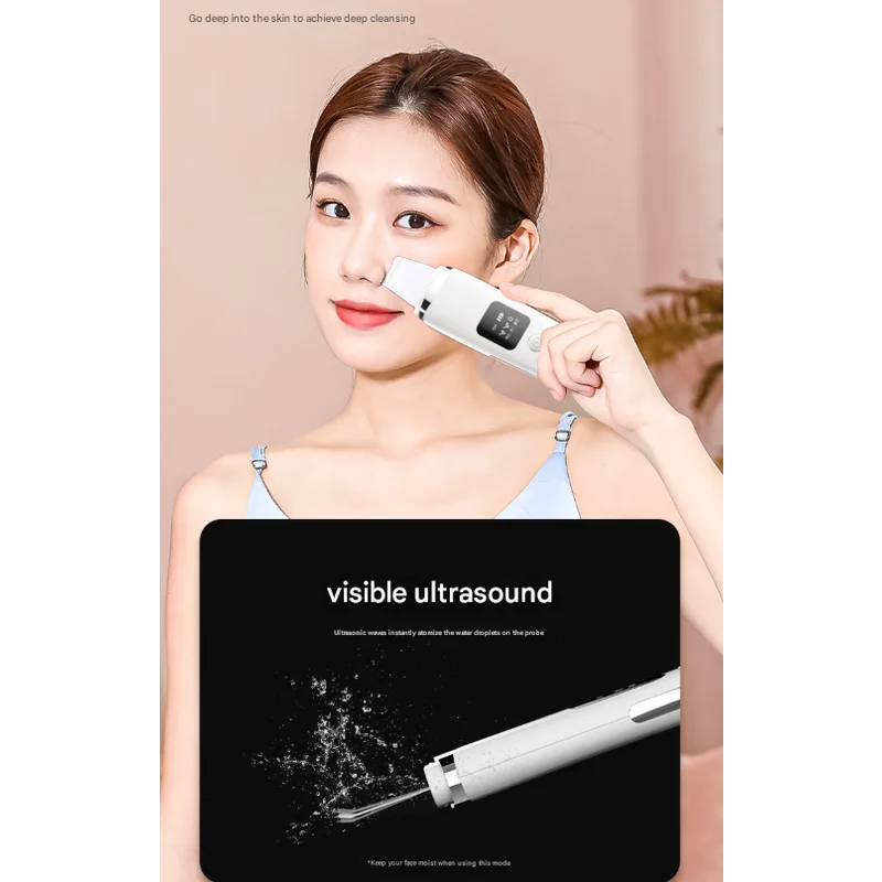 White Professional 4-in-1 Ultrasonic Skin Scrubber - Deep