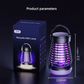 White Rechargeable 3-in-1 Bug Zapper Lantern - Portable UV