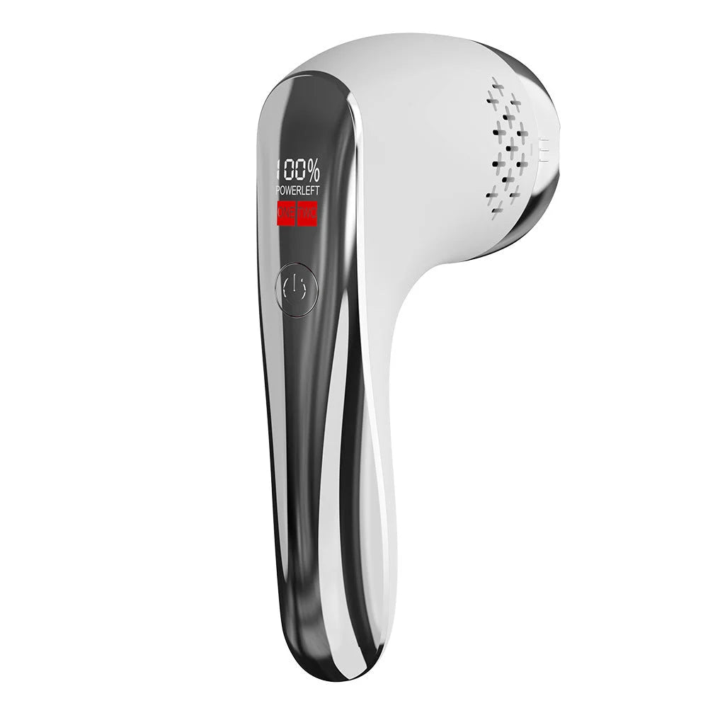 White Rechargeable Electric Foot Grinder with Suction