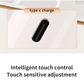 White Small Round Foldable LED Makeup Mirror - 18.5cm