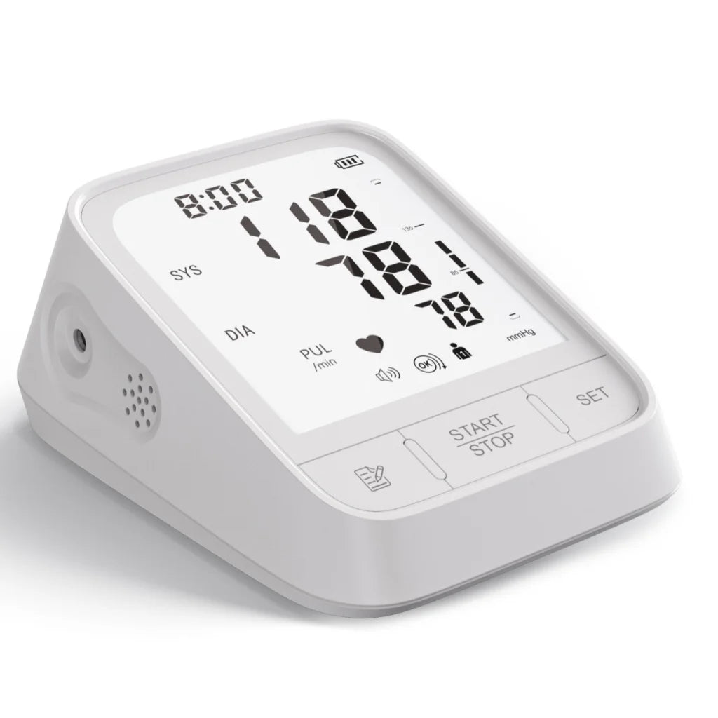White Smart Upper Arm Blood Pressure Monitor - Medical