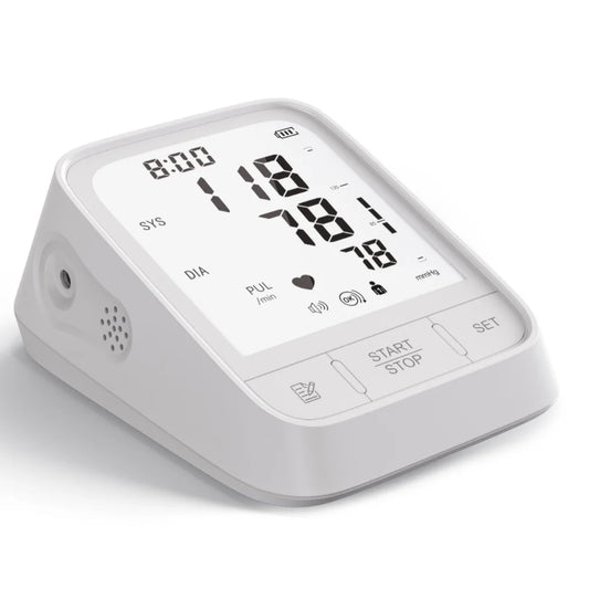 White Smart Upper Arm Blood Pressure Monitor - Medical