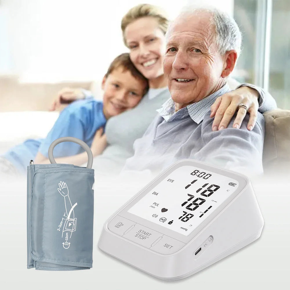 White Smart Upper Arm Blood Pressure Monitor - Medical