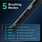 White Sonic Rechargeable Electric Toothbrush with 8 Heads &