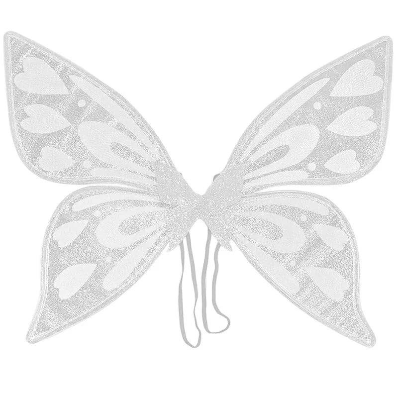 White Sparkling Fairy Wings - Lightweight Glitter Butterfly
