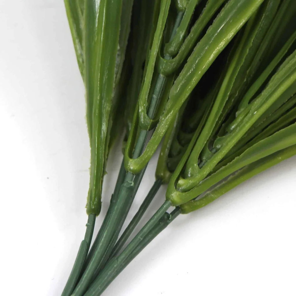 White Tipped Grass Stem UV Resistant 35cm - Home & Garden >