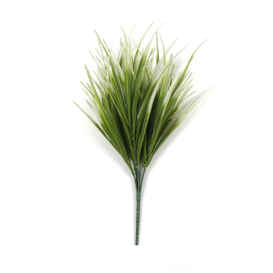 White Tipped Grass Stem UV Resistant 35cm - Home & Garden >