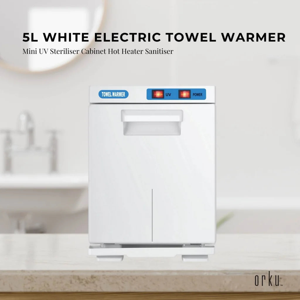 White Towel Warmer Mini UV Steriliser