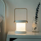 White Transformable Lantern Desk Lamp with USB Rechargeable