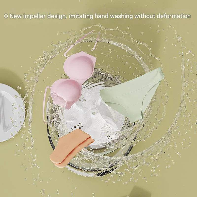 White Travel-Friendly Mini Washing Machine - USB Powered