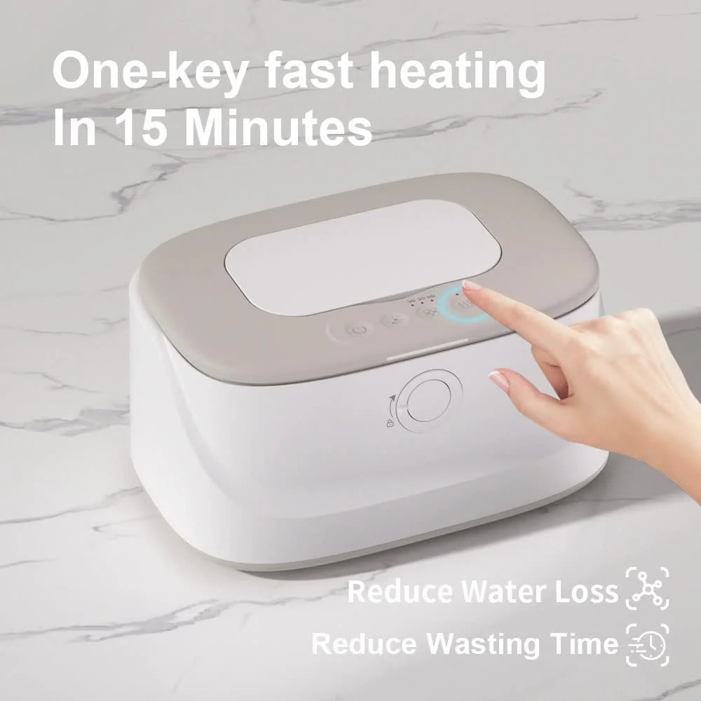 White USB-Powered Baby Wet Wipes Warmer