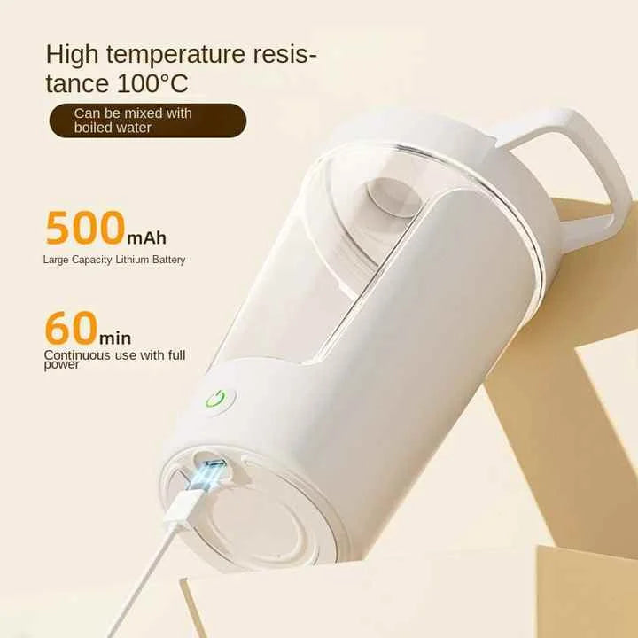 White USB Rechargeable Automatic Stirring Cup