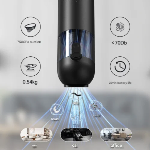 White Versatile 2-in-1 Cordless Handheld Vacuum Cleaner &