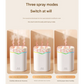 White Volcano Style 2L Cool Mist Humidifier - Triple Nozzle