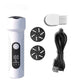 White Waterproof Electric Foot File with LED Display