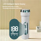 White Waterproof Electric Foot File with LED Display