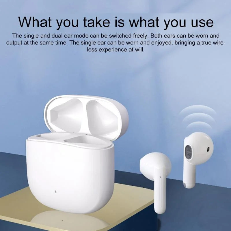 White Wireless Bluetooth Earbuds 937
