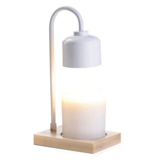 White & Wood Arched Lamp - Home & Garden > Lighting > Table