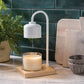 White & Wood Arched Lamp - Home & Garden > Lighting > Table