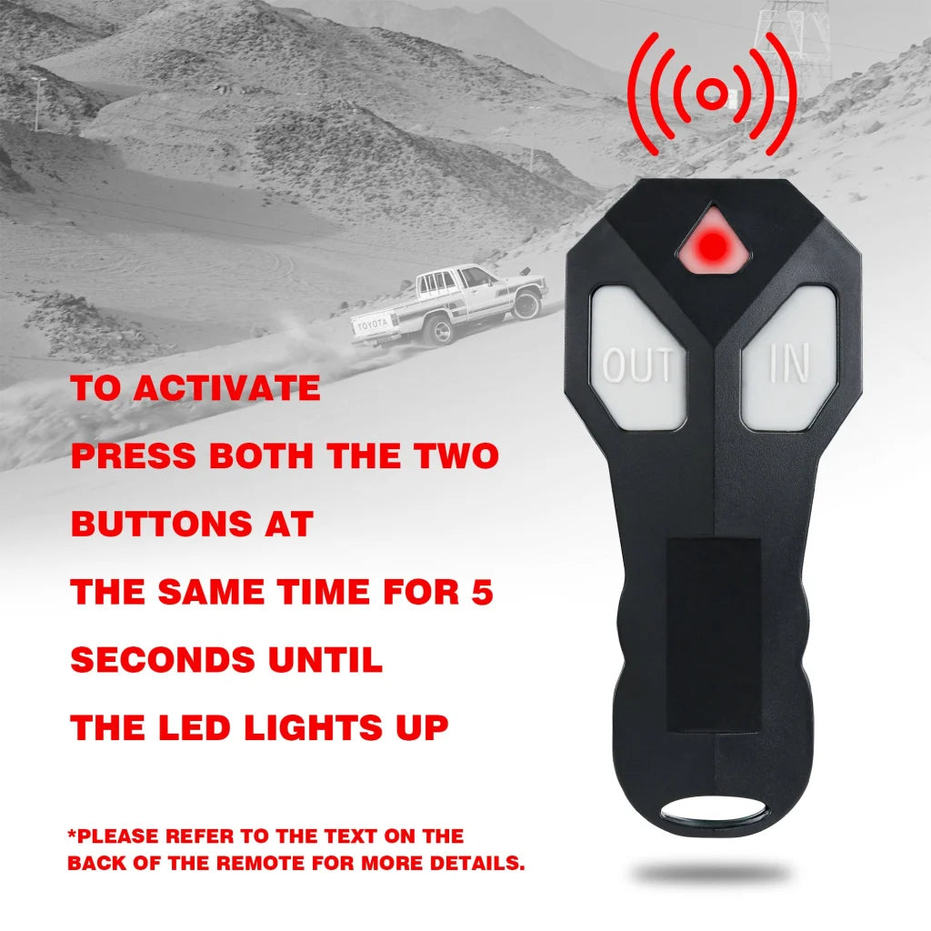 Winch 12V 12000LBS/5454kg 26M Synthetic Rope Wireless