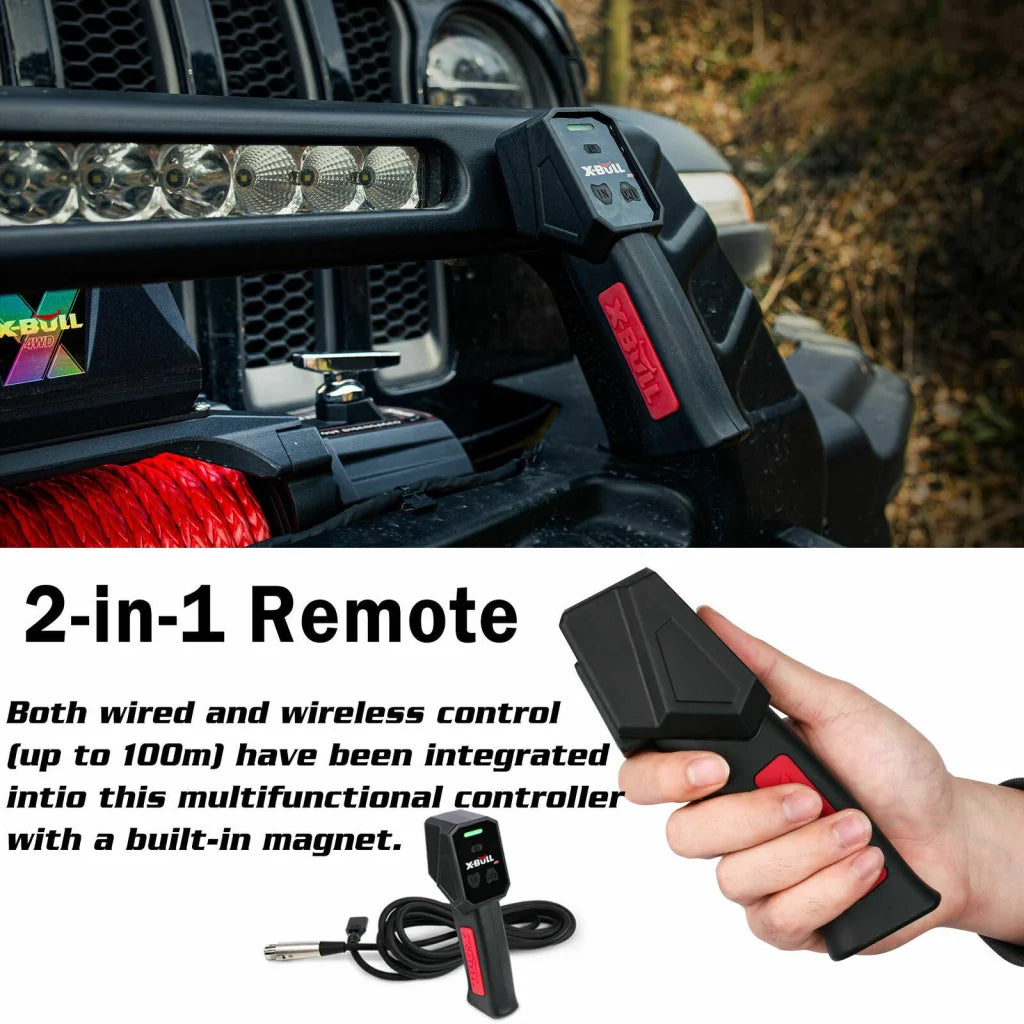 Winch 12V Synthetic Rope Wireless 14500LBS Remote 4X4 4WD