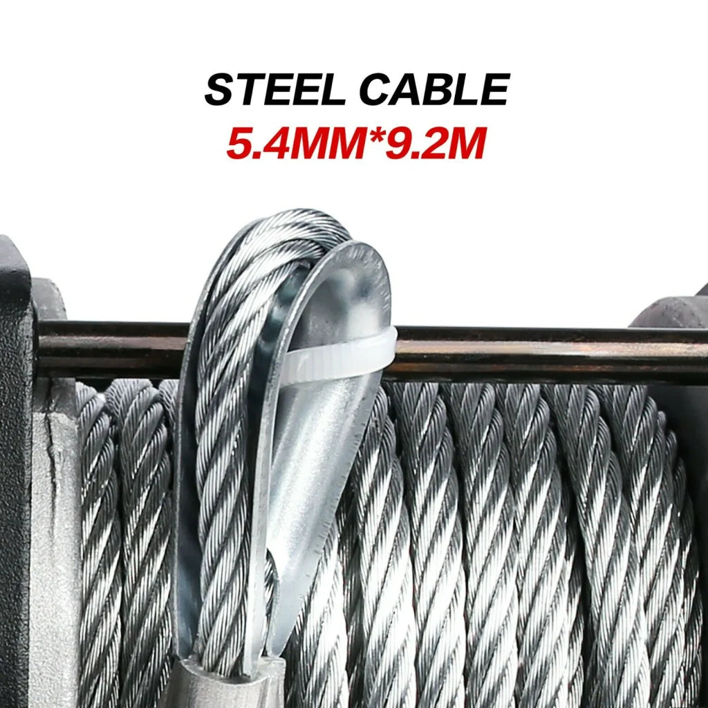 Winch 3000LBS/1360KG Wireless 12V Steel Cable ATV 4WD Boat