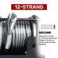 Winch 3000LBS Steel Wire Cable 12V for Boat ATV UTV Winch