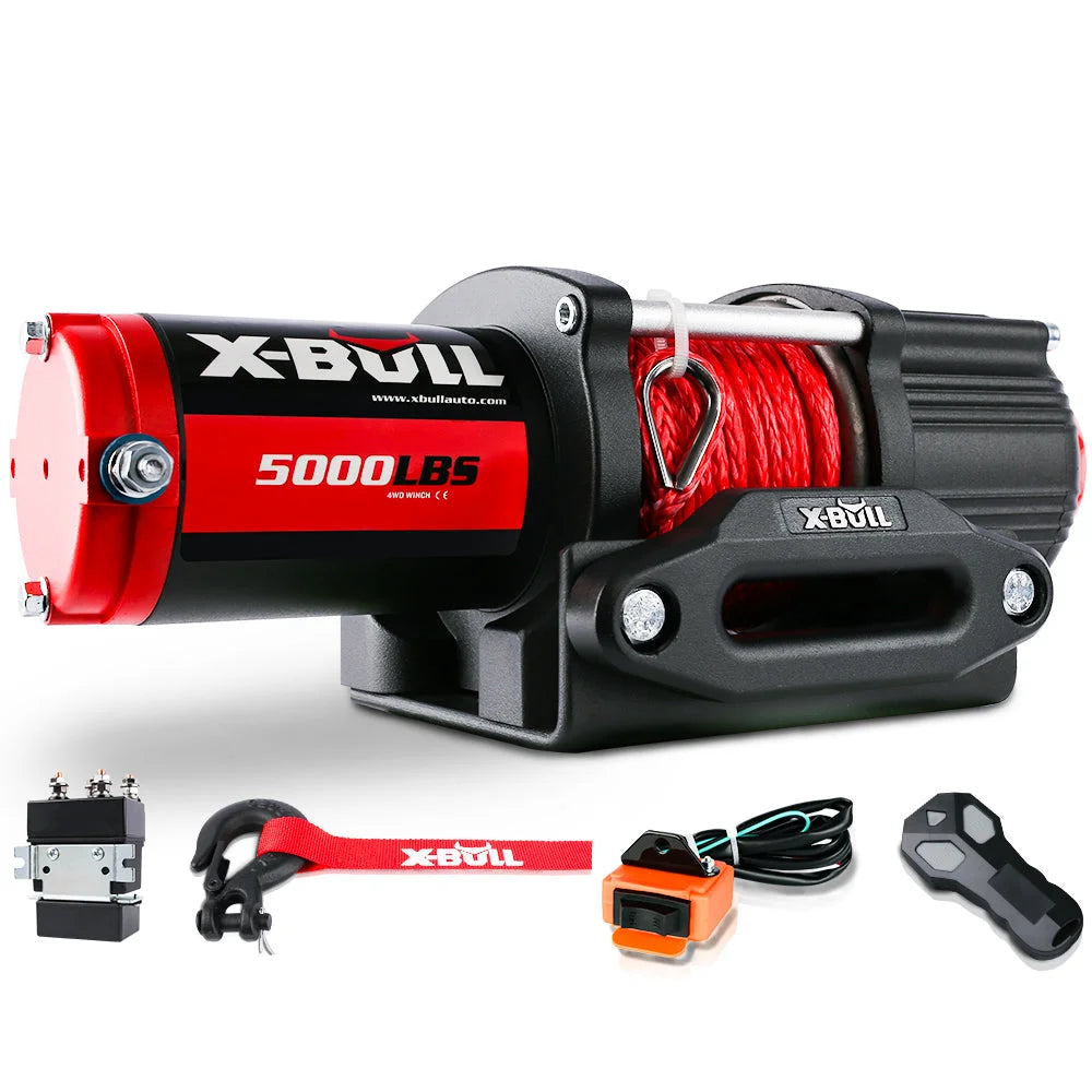 Winch 5000LBS 12V Synthetic Rope 15.2M Wireless ATV UTV 4WD