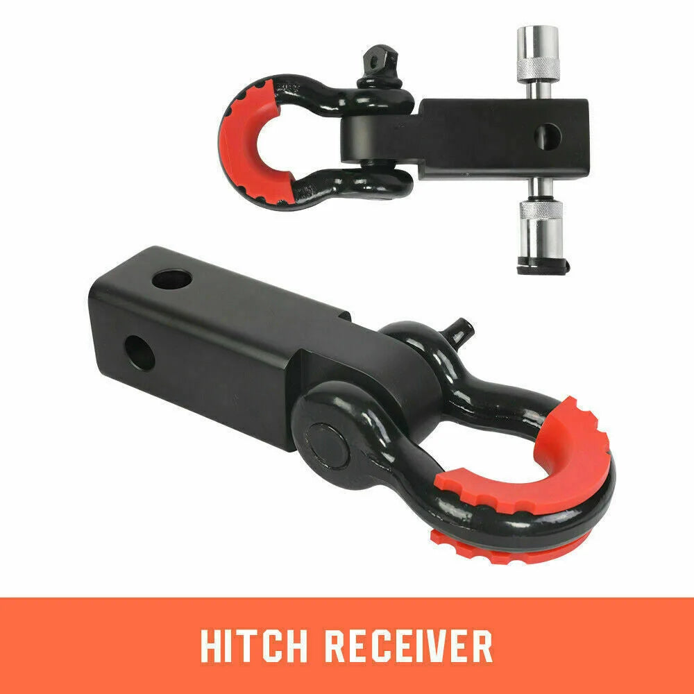 Winch Recovery Kit 11PCS 4WD 4x4 Pack Off-Road Snatch Strap