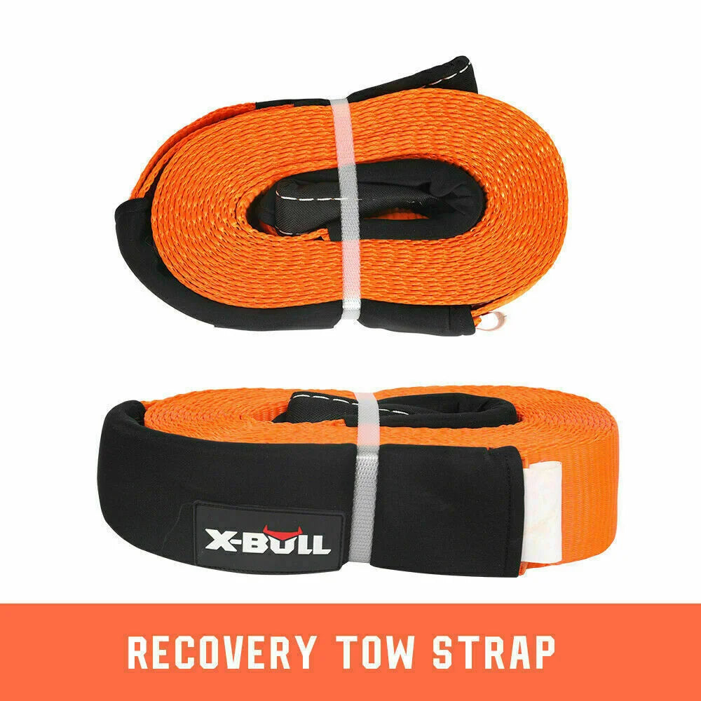 Winch Recovery Kit 11PCS 4WD 4x4 Pack Off-Road Snatch Strap