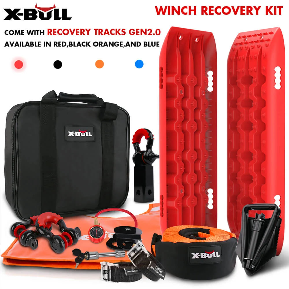 Winch Recovery Kit with Gen 2.0 Recovery Tracks Boards