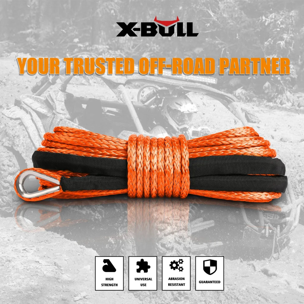 Winch Rope Dyneema Synthetic Rope 5.5mm x 13m Tow Recovery