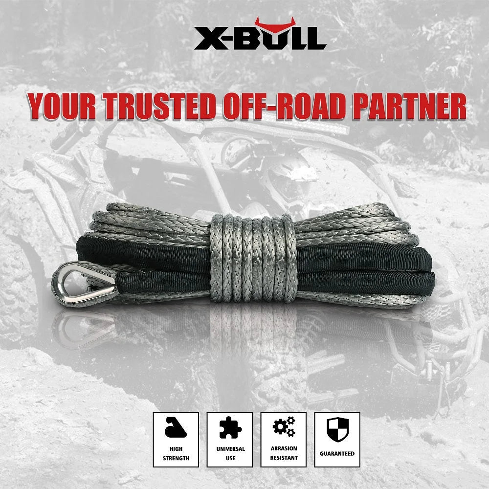 Winch Rope Dyneema Synthetic Rope 5.5mm x 13m Tow Recovery Offroad