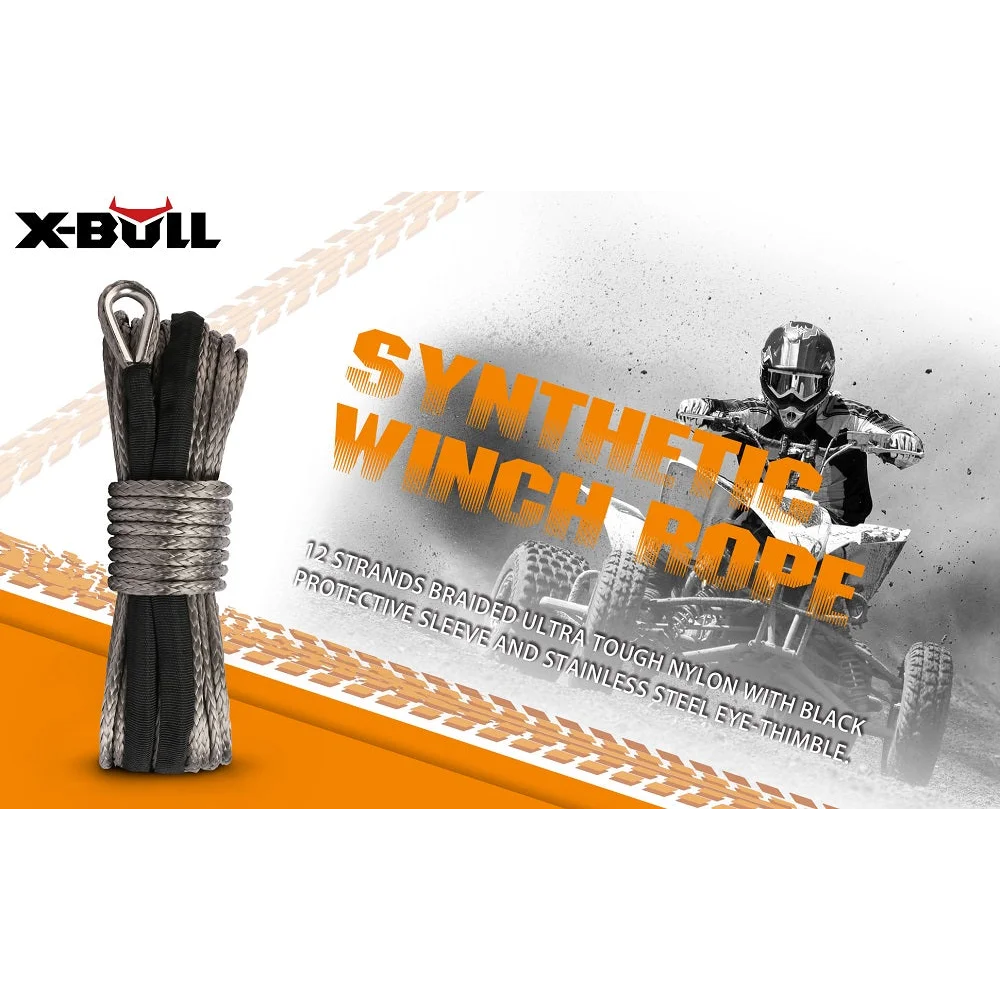 Winch Rope Dyneema Synthetic Rope 5.5mm x 13m Tow Recovery