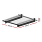 Window Door Awning Canopy 1mx1m Flat Transparent Sheet Metal Frame
