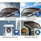 Window Door Awning Patio UV Sun Shield BROWN 1mx4m DIY Canopy shown with visible product details