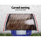 Window Door Awning Patio UV Sun Shield BROWN 1mx4m DIY Canopy shown on the product page