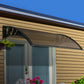Window Door Awning Patio UV Sun Shield BROWN 1mx4m DIY Canopy